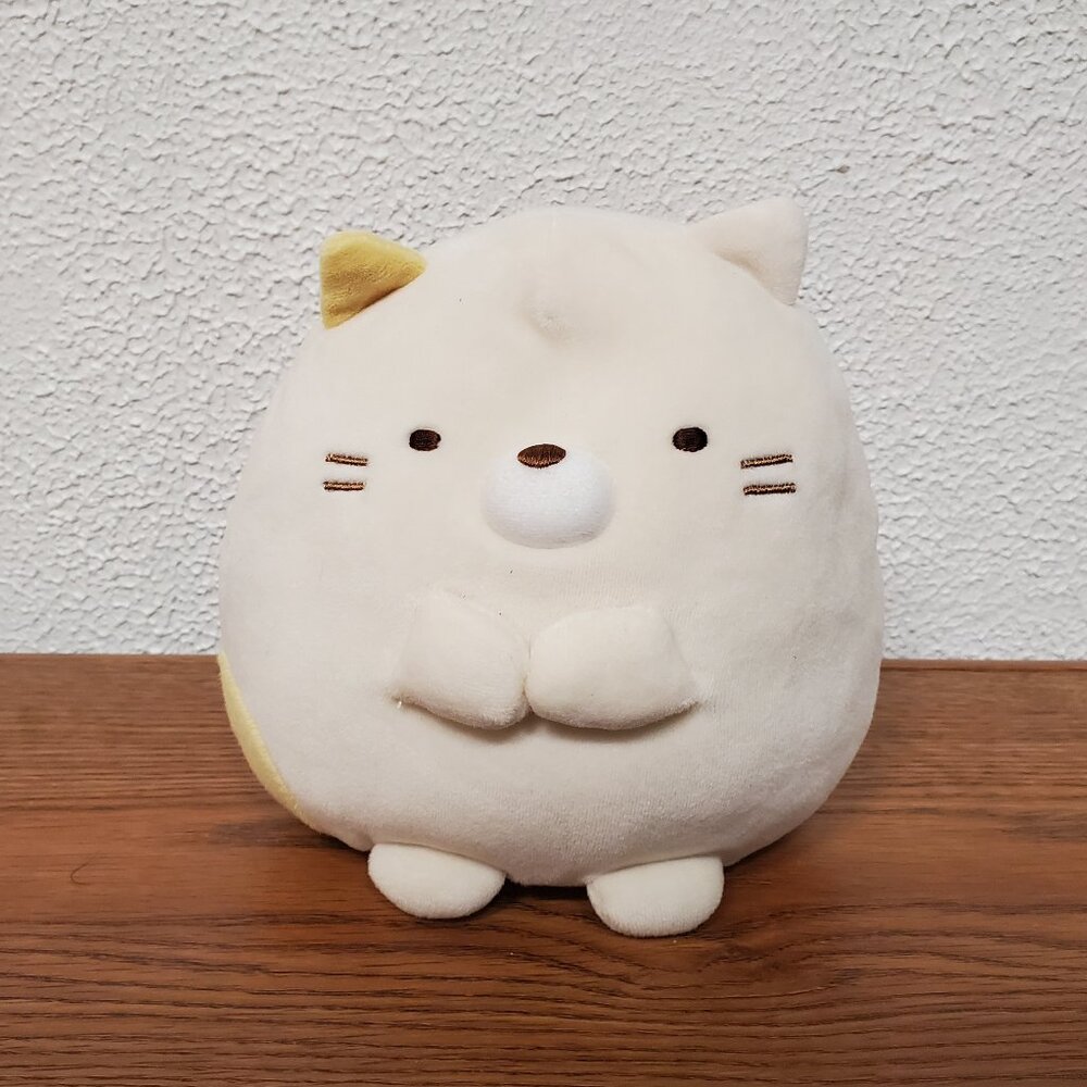 Plush Sumikko Gurashi Neko Stuffed Animal 2019 San-X 6" Tall